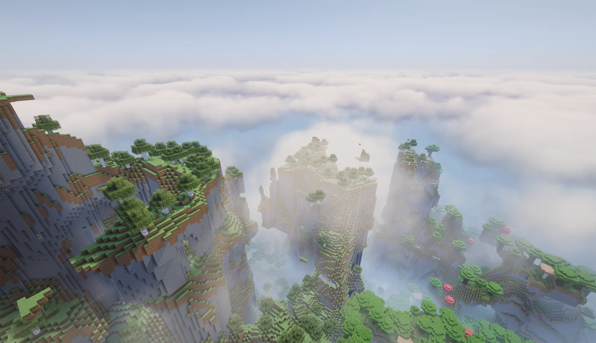 A photo shoted in Minecraft.